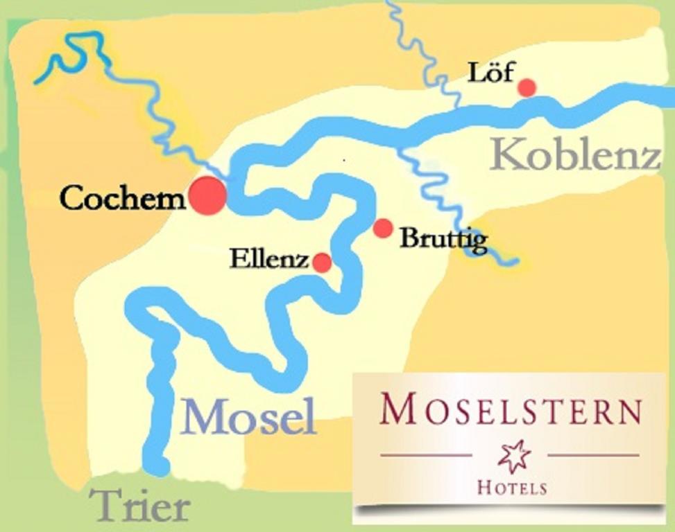 Moselstern Hotel Zum Guten Onkel Bruttig-Fankel Exterior foto